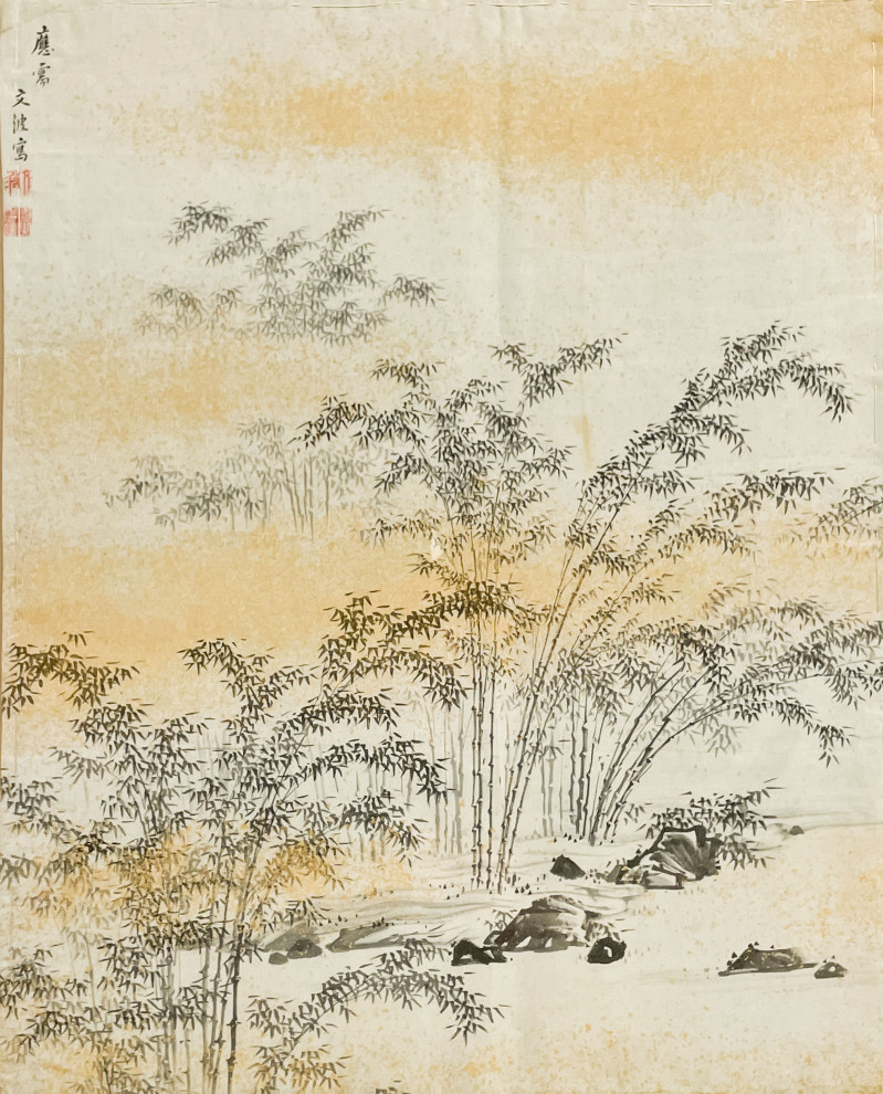 Japanese Painting, Ink on Silk