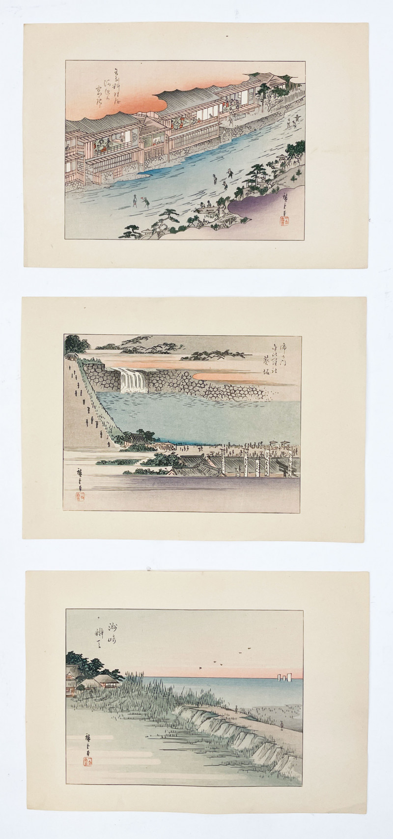 Group of 9 Japanese Woodblock Prints