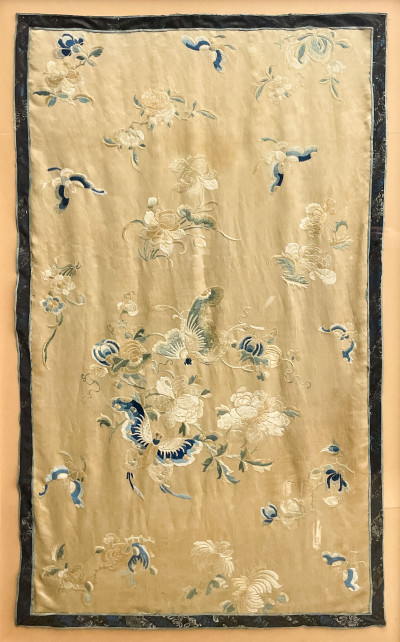 Chinese Embroidered Silk Tapestry