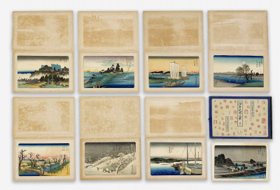 Image for Lot Utagawa Hiroshige - Eight Suburban Views of Edo