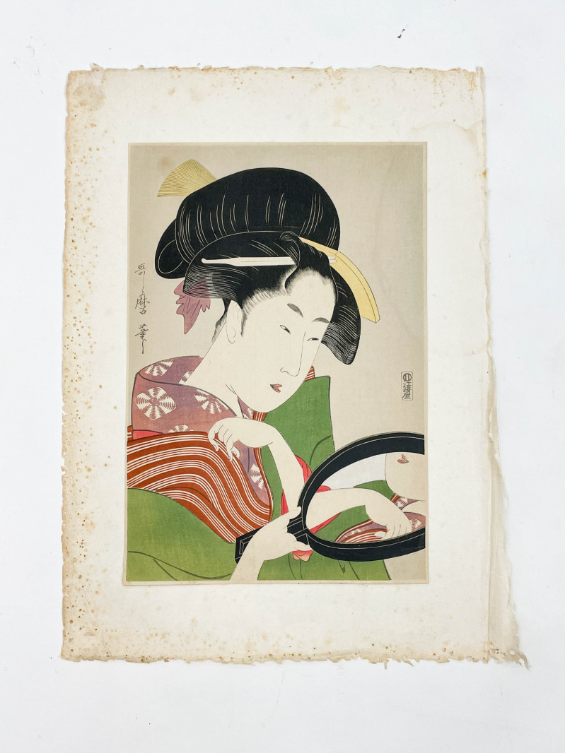 Kitagawa Utamoro - Woman and Mirror
