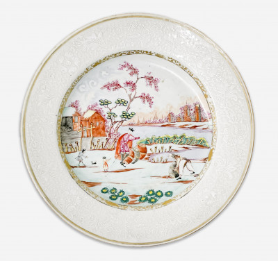 Image for Lot Chinese Export Porcelain 'Peter The Great' Dish