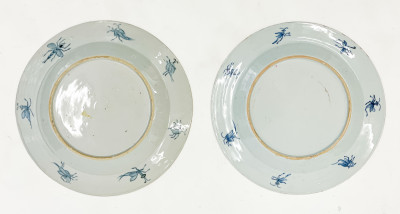 Pair of Chinese Export Porcelain Imari Plates