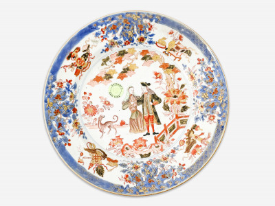 Image for Lot Chinese Export Imari 'Governor Duff' Plate