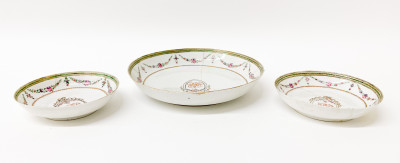 Three Chinese Export Monogramed Bowls
