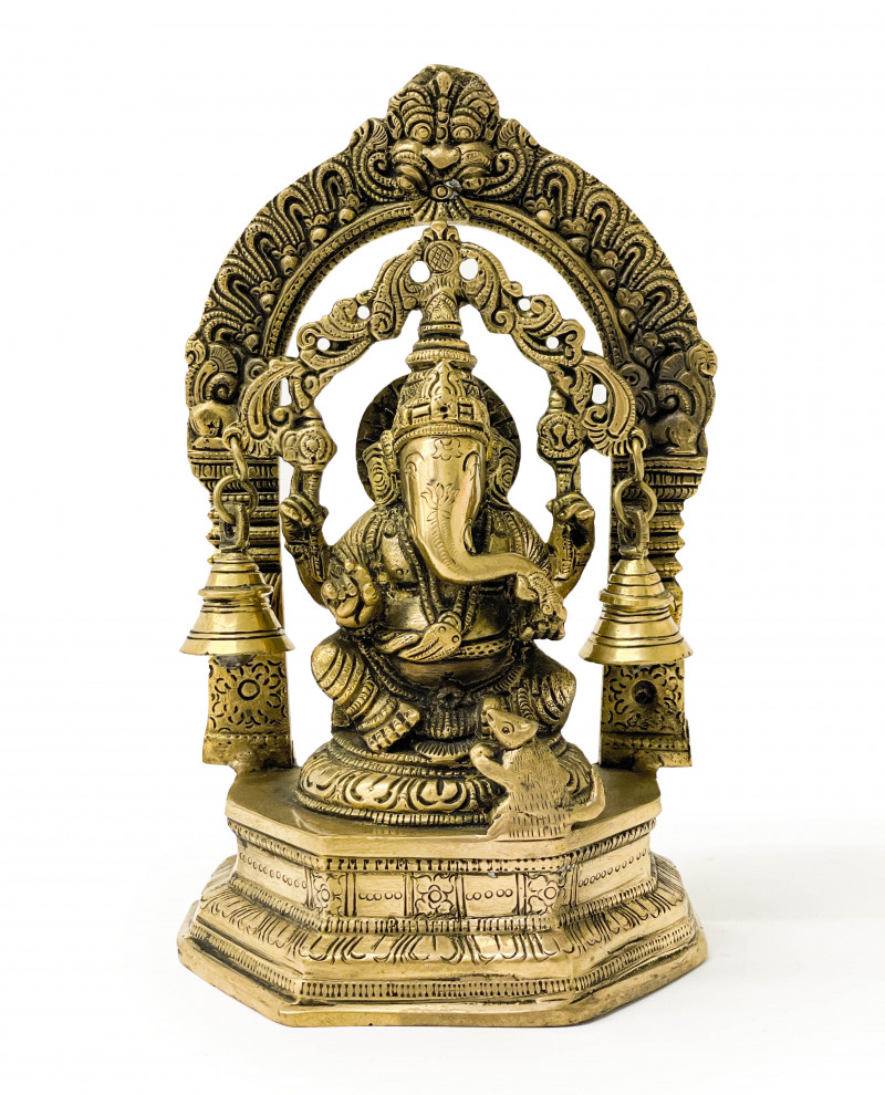 Indian Brass Figure of Ganesha