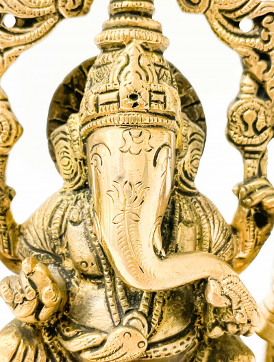 Indian Brass Figure of Ganesha