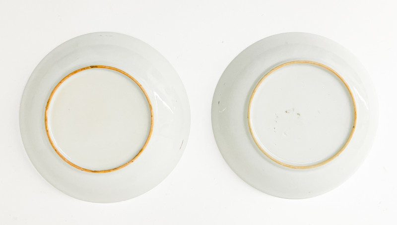 Two Chinese Export Porcelain Teacups and Saucers