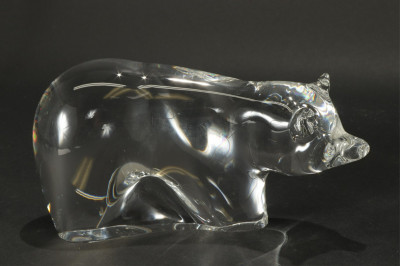 Steuben Bull and Bear Glass Figures