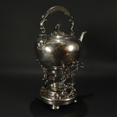 Silverplate Tilting Kettle On Stand