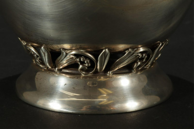 Danish Art Nouveau Sterling Silver Pitcher