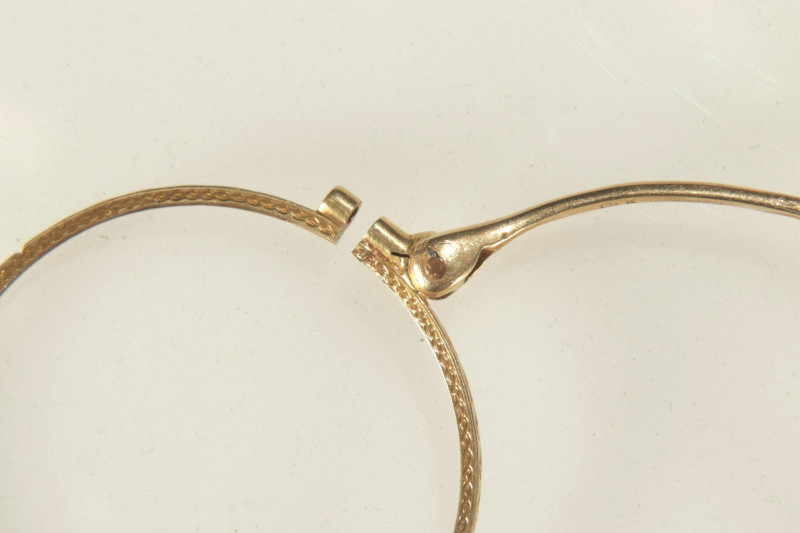 14K Yellow Gold Lorgnette Spectacles