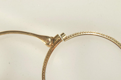 14K Yellow Gold Lorgnette Spectacles