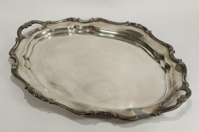 Image for Lot Reed & Barton Hampton Court Sterling Tea Tray