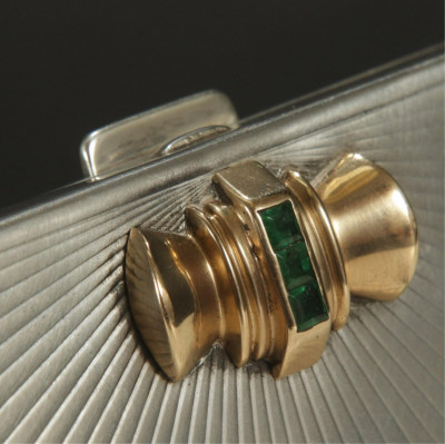 Tiffany & Co Art Deco Emerald Compact