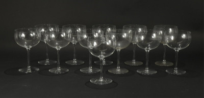 Set of 12 Baccarat Pavillon Wine Glasses
