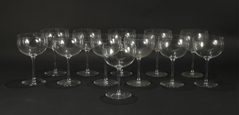 Set of 12 Baccarat Pavillon Wine Glasses
