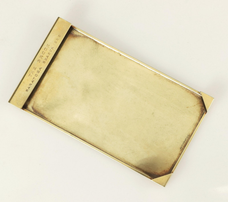 Tiffany & Co 14K Yellow Gold Notepad Holder