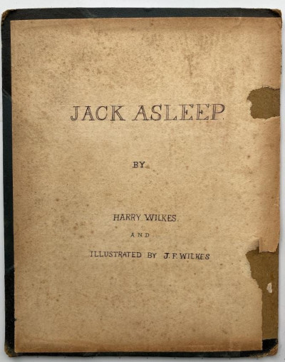 WILKES Illus. manuscript childrens fable JACK ASLEEP