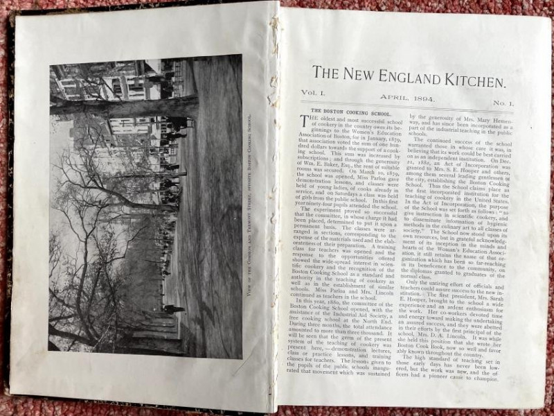 A. BARROWS & others. New England Kitchen Magazine 1894
