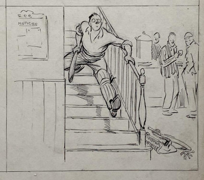 Image for Lot CRICKET - REYNOLDS [Orig. artwork]+ 'Punch' 1920
