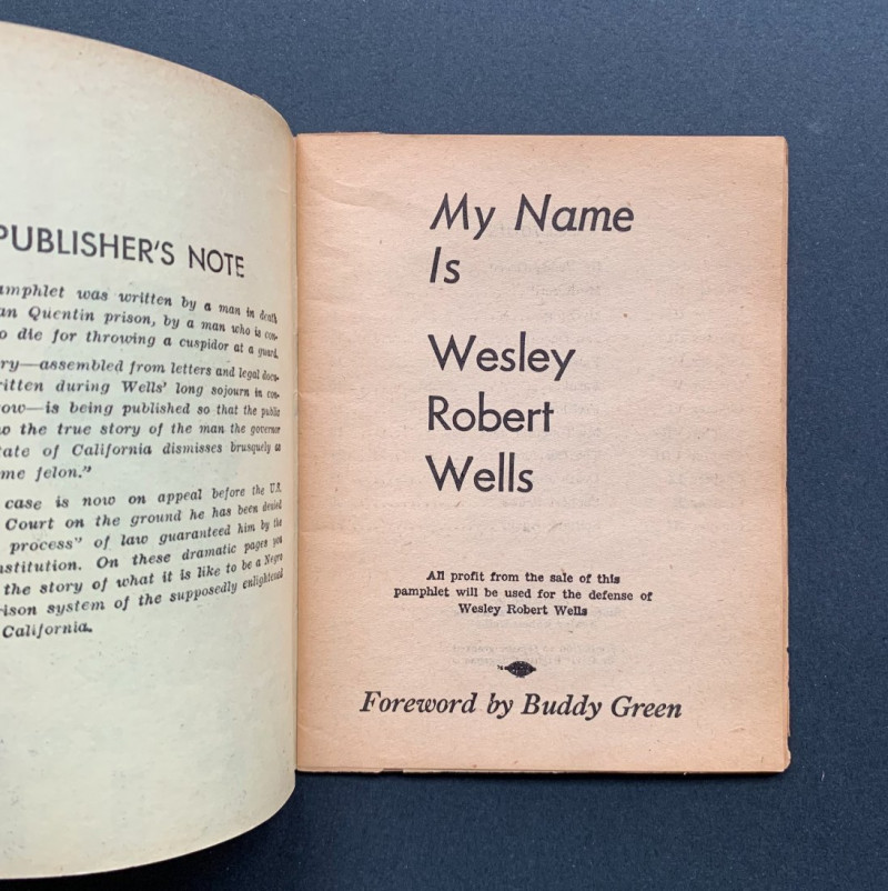 My Name is Wesley Robert Wells [Two editions]