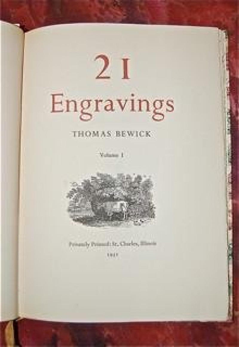Thomas BEWICK & E. W. FERRISS 21 Engravings 1951