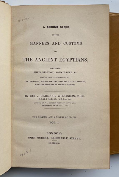 BINDINGS [3 vols. on EGYPT, one EXTRA-ILLUSTRATED]
