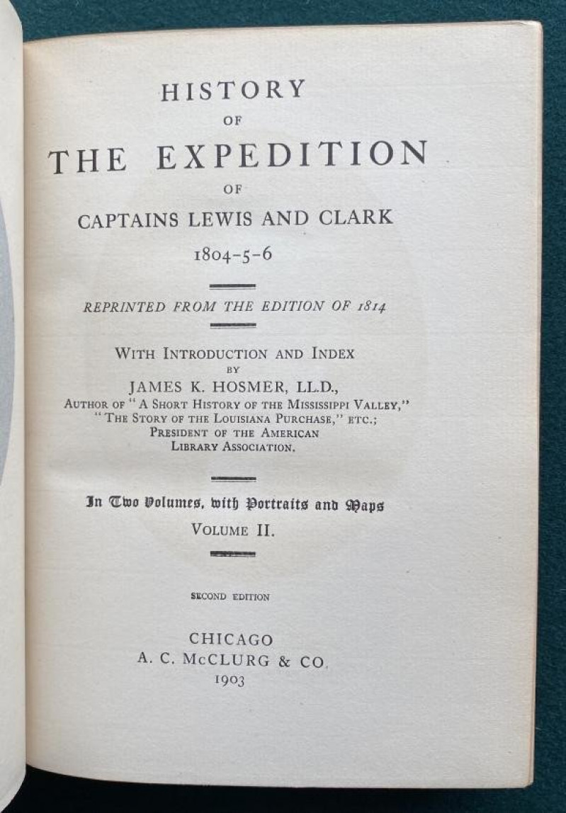 BINDINGS. LEWIS & CLARK History of the Expedition, 1903
