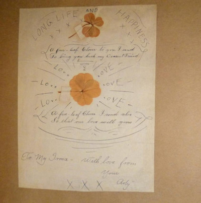 Artie WHITE 1930s Album of Orig Drawings & Love Letters