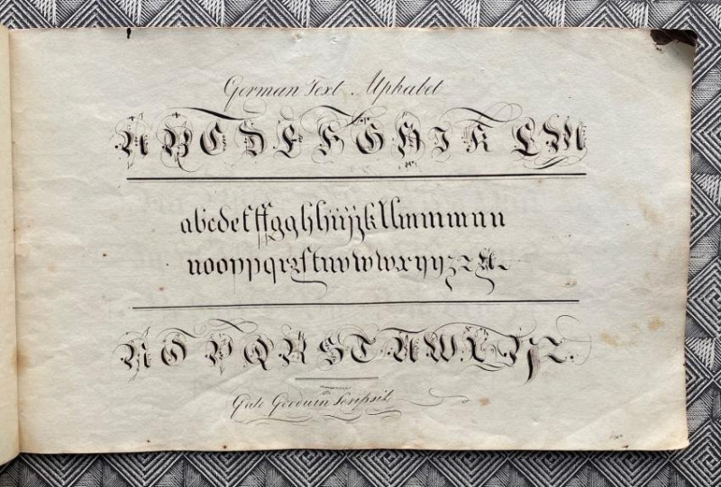 Gale GOODWIN Calligraphic manuscript from Ct 1800-1809