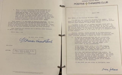 N.V. PEALE Positive Thinkers Club: Newsletters 1979-86