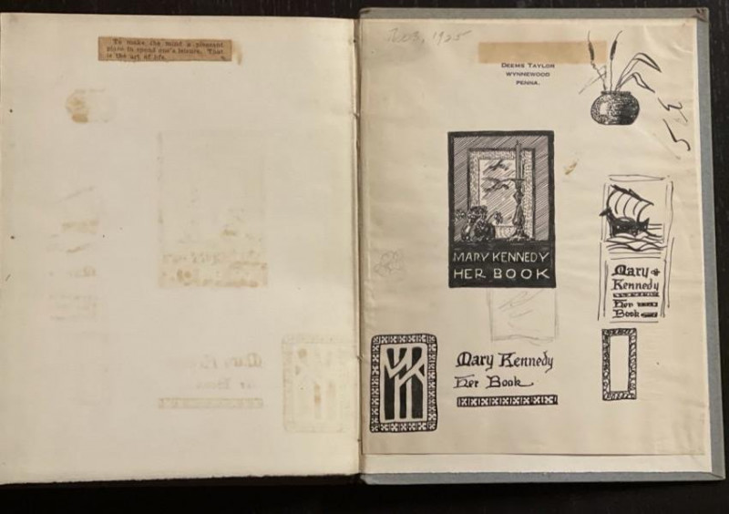 MOSHER PRESS book 1924 + artwork for bookplate