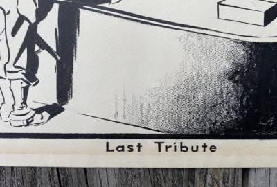 D. LOW [Artwork:] 'Last Tribute' [to FDR] + book
