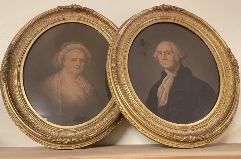 E.C. MIDDLETON George & Martha Washington prints1860?s