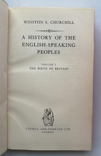 BINDINGS CHURCHILL Hist English-Speaking Peoples 4 vols
