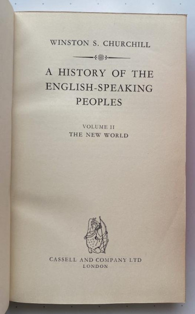 BINDINGS CHURCHILL Hist English-Speaking Peoples 4 vols