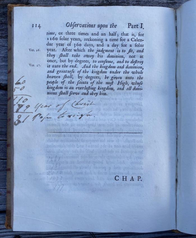 Isaac NEWTON Observations on ... Daniel 1733