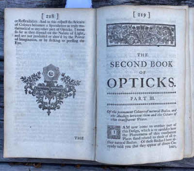 Isaac NEWTON Opticks ... 2nd ed