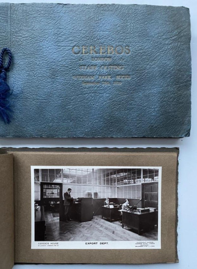 [Two 'Cerebos' salt albums, with mounted photographs]