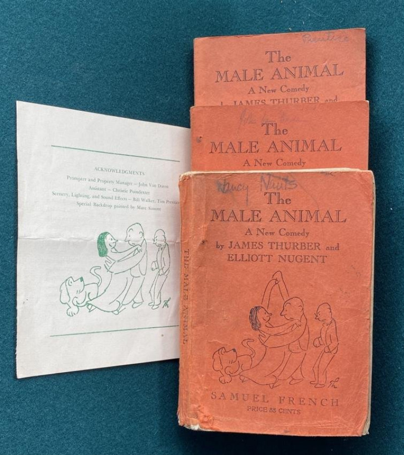 THURBER Male Animal (3 assoc. copies) + program