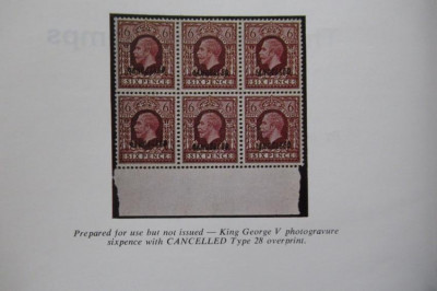 MARCUS & HUGGINS Specimen Stamps and Stationery of G.B.