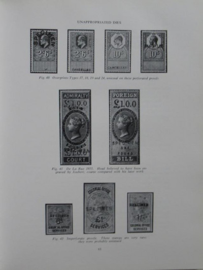 MARCUS & HUGGINS Specimen Stamps and Stationery of G.B.