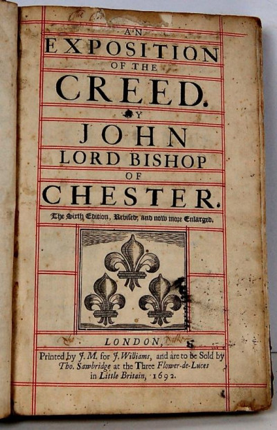 Image for Lot John PEARSON Exposition of the Creed 1692 6th ed