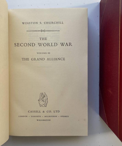 BINDING W.S. CHURCHILL Second World War 6 vol 1st eds