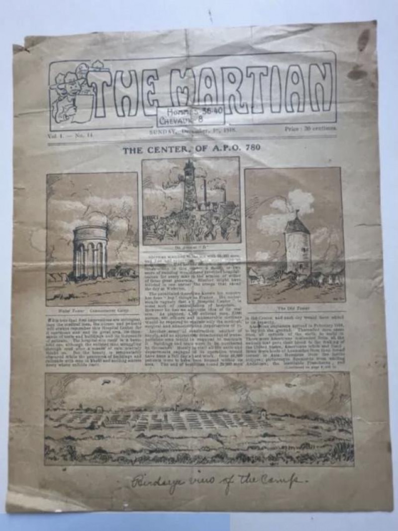 THE MARTIAN [Newspaper from a WWI US field hospital)