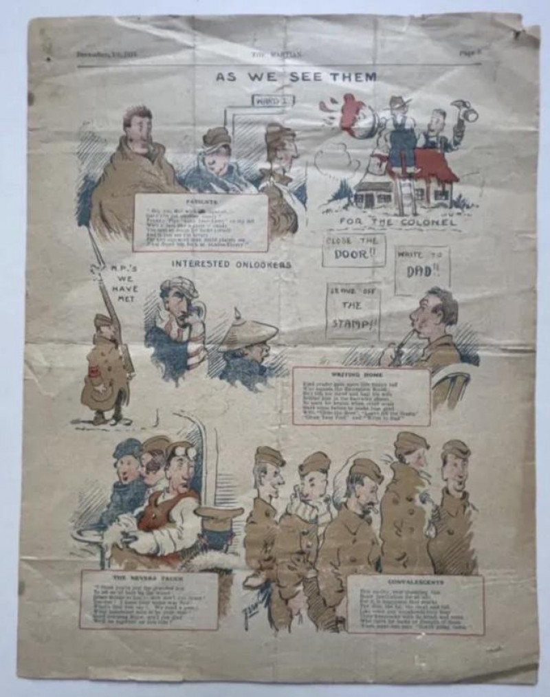THE MARTIAN [Newspaper from a WWI US field hospital)
