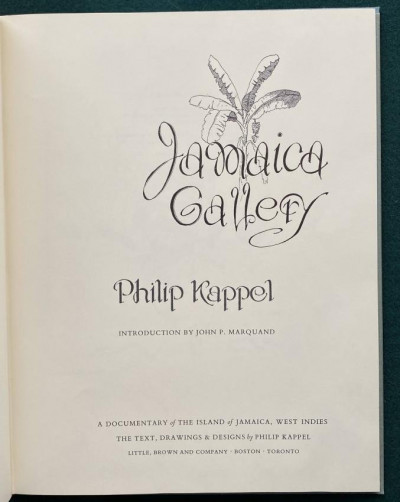 Image for Lot Philip KAPPEL Jamaica Gallery ltd ed. 1960