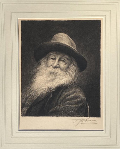 Image for Lot Thomas JOHNSON [Portrait of Walt Whitman], signed