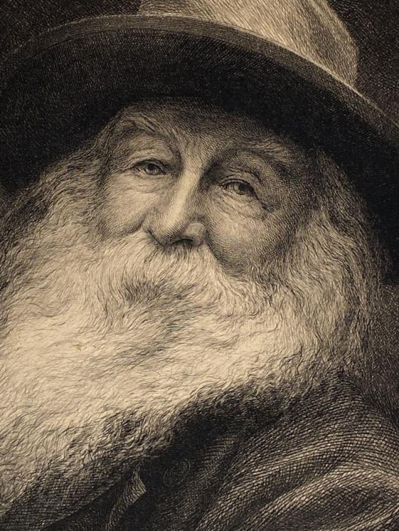 Thomas JOHNSON [Portrait of Walt Whitman], signed